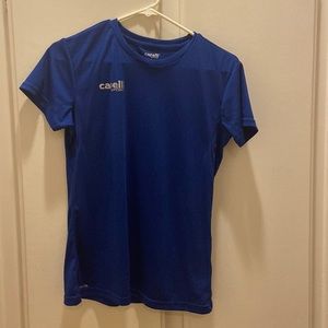Capelli sport. Dri-fit blue short sleeve top